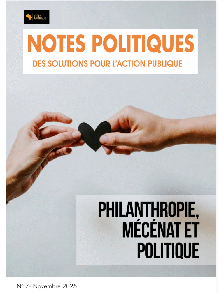 Parution du 7e numéro de Notes politiques : Philanthropie, mécénat et politique